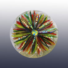 Load image into Gallery viewer, Colorful Starburst Fused Glass Panel