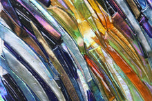 Load image into Gallery viewer, Slanting Rays Fused Glass Mounted Panel