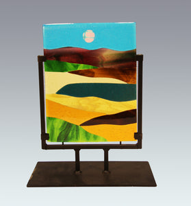 A Lovely Day in the Spring Fused Glass Panel