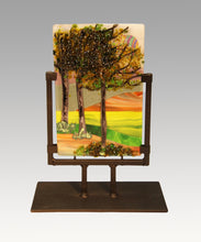 Load image into Gallery viewer, A Stroll in the Country Fused Glass Panel
