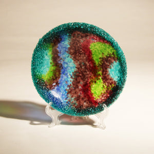 Fused Glass Colorful Bowl