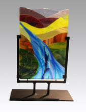 Load image into Gallery viewer, Flowing River Fused Glass Panel
